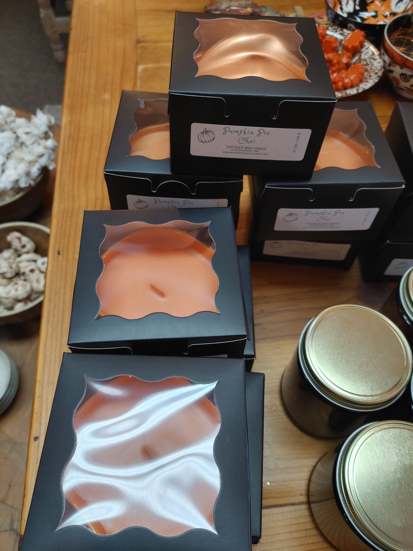 Pumpkin Pie Chai Wooden Wick Candle